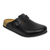 Birkenstock Super Grip Professional Boston Black Leather Clogs